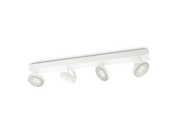 Lampada da Soffitto LED Regolabile Orientabile WarmGlow 4x4.5W Clockwork Bianco