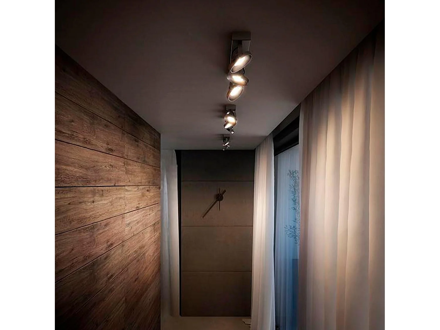 Plafonnier LED  Spur Dimmable 3 Spots 3x4.5W Chromé