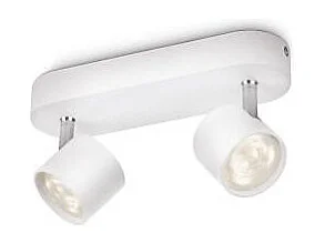 Plafonnier LED  2 Spots Star 2x4.5W Blanc 2700K