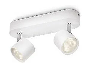 TechBrey Lámpara de Techo LED Regulable 2 Focos 2x4.5W PHILIPS Star