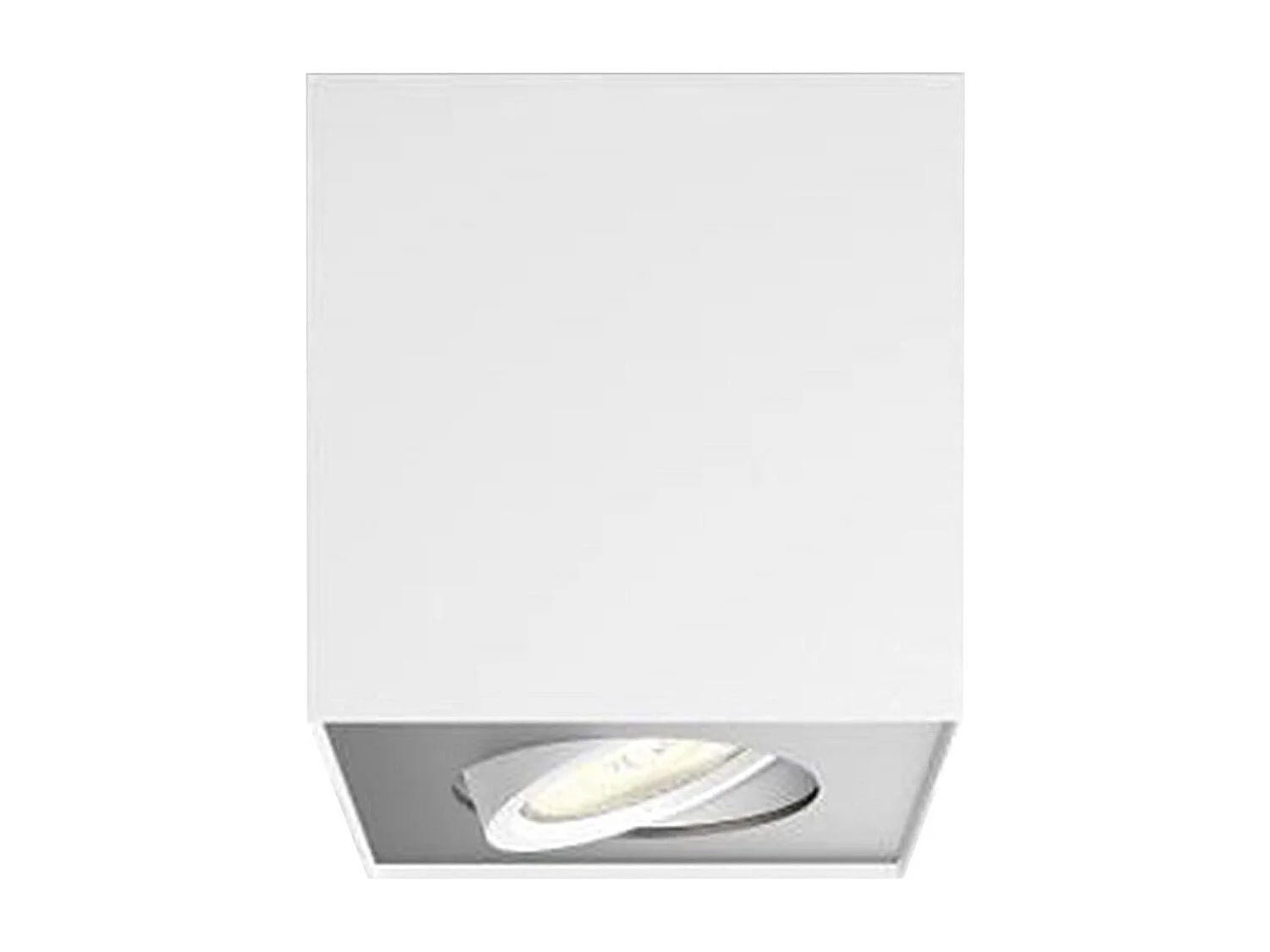 Plafonnier LED  Orientable Dimmable WarmGlow 4.5W Box Blanc