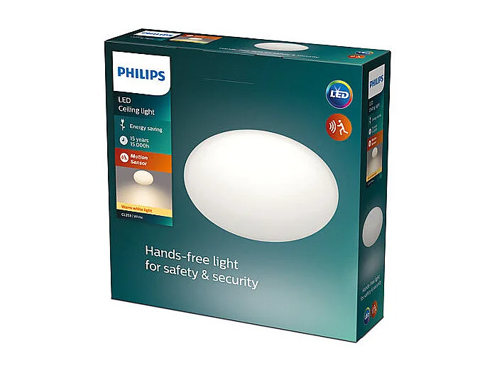 TechBrey Plafón LED 12W PHILIPS CL253 Sensor de Movimiento Radar
