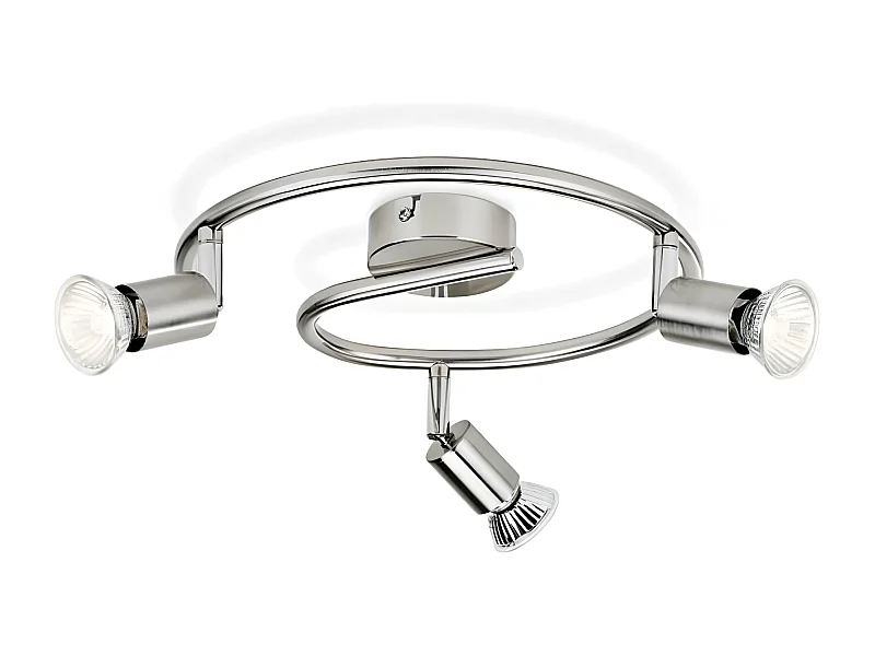 Plafonnier  3 Spots Limbali Chromé