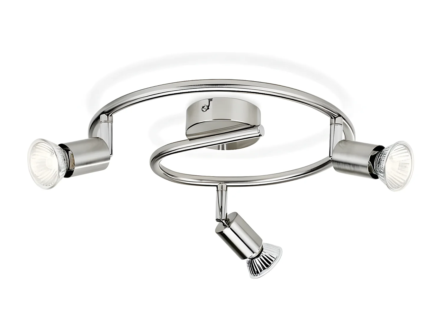 Plafonnier  3 Spots Limbali Chromé