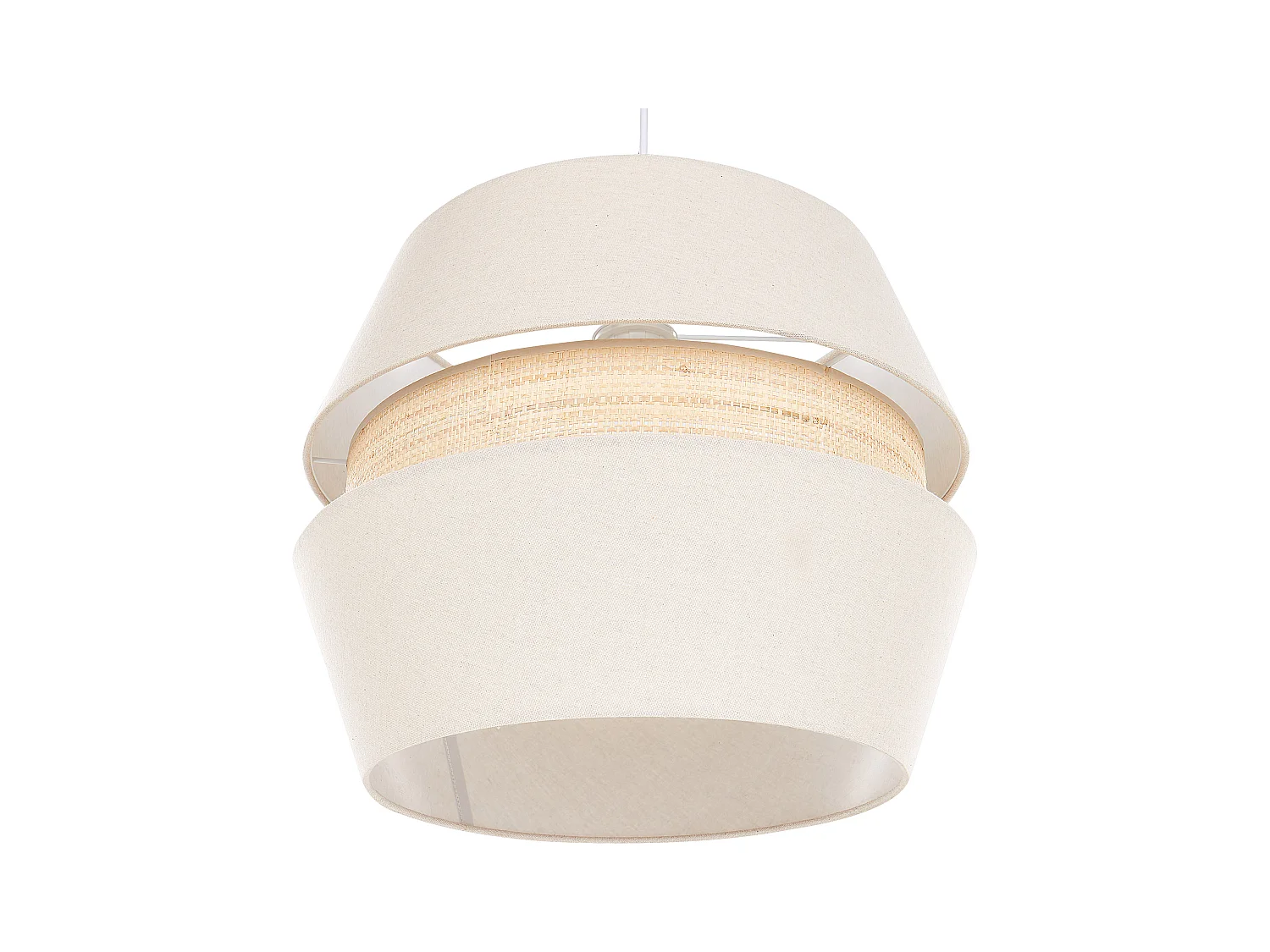 Lampe suspension ATOYAC Lin synthétique Beige