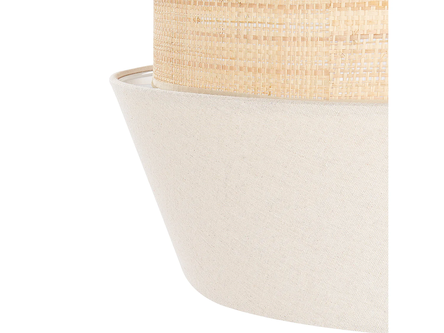 Lampe suspension ATOYAC Lin synthétique Beige