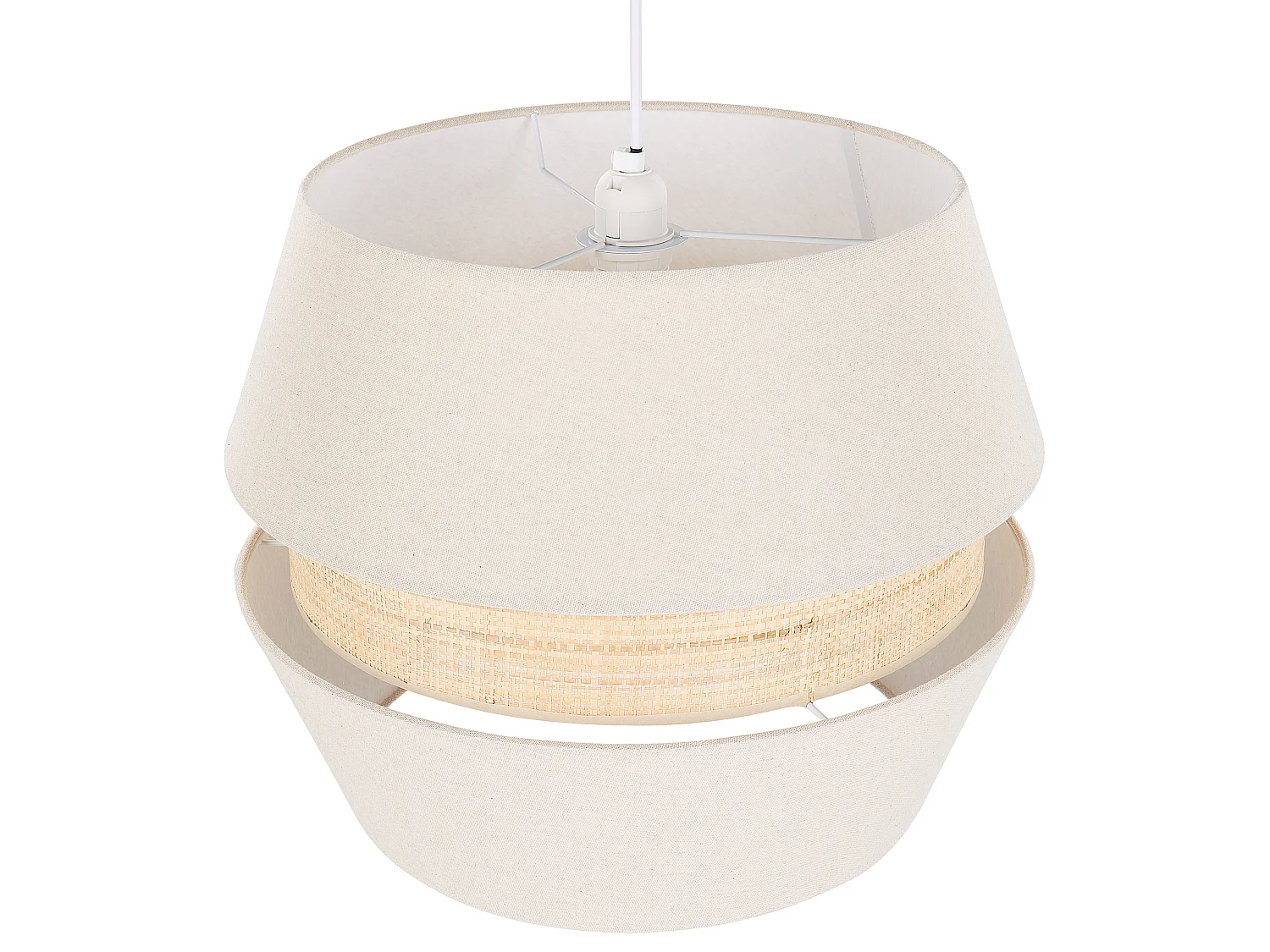 Lampe suspension ATOYAC Lin synthétique Beige