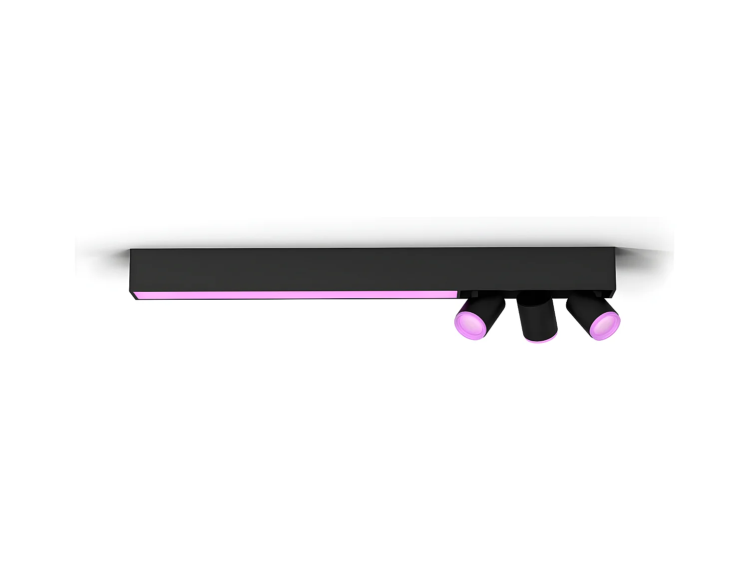 Lampada da Soffitto White Color GU10 3x5.7W Hue Centris Nero