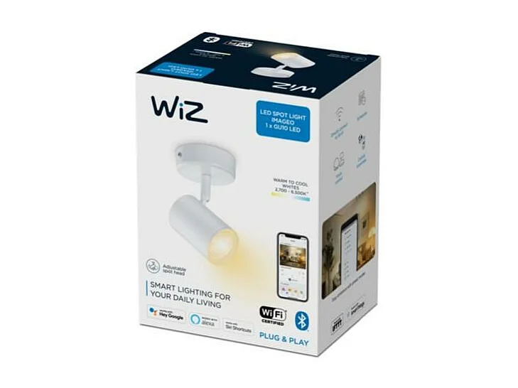 TechBrey Lámpara de Pared LED Regulable CCT 4.9W Un Foco WiZ Imageo