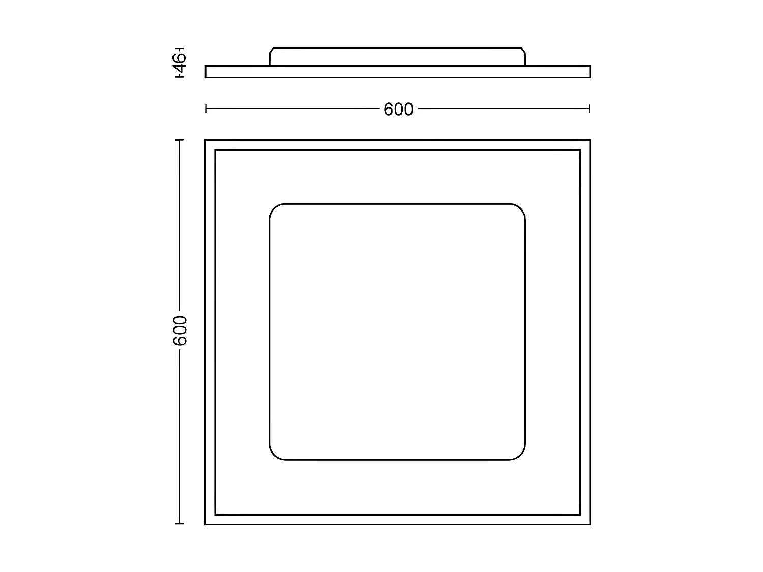 Plafonnier LED CCT Carré White Ambiance Aurelle 24.5W  Hue Blanc