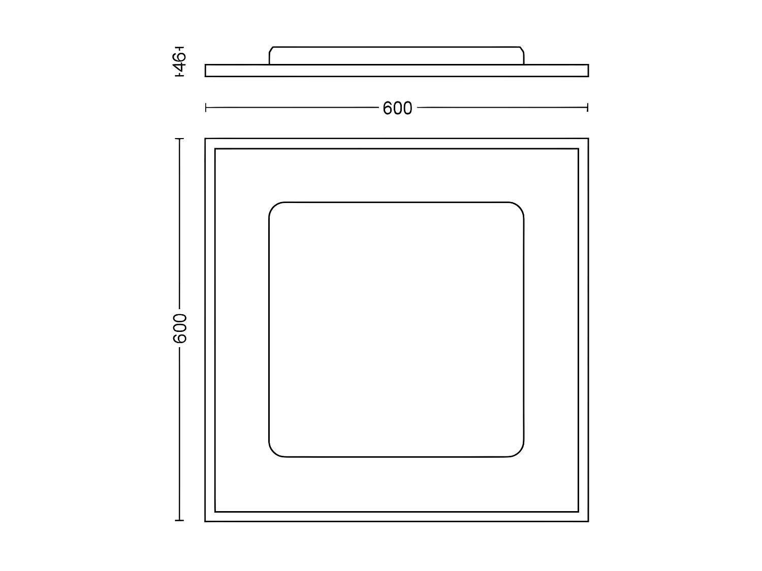 Plafonnier LED CCT Carré White Ambiance Aurelle 24.5W  Hue Blanc