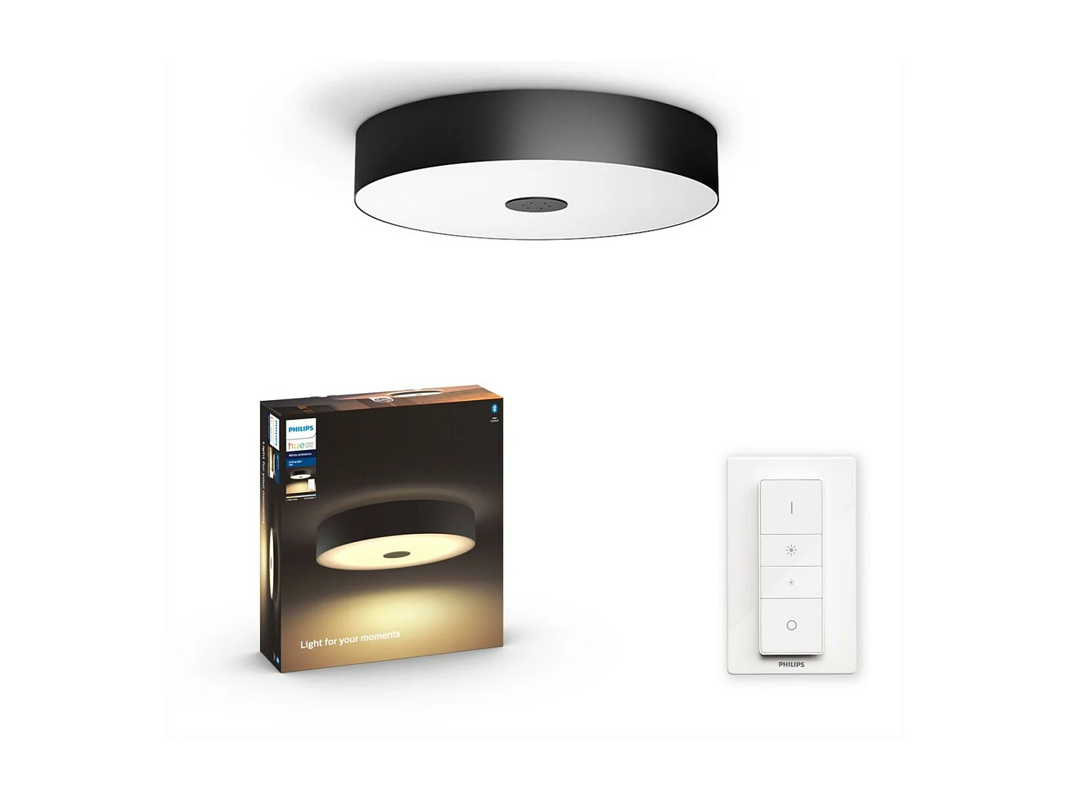 Plafón LED White Ambiance 33.5W Hue Fair Negro