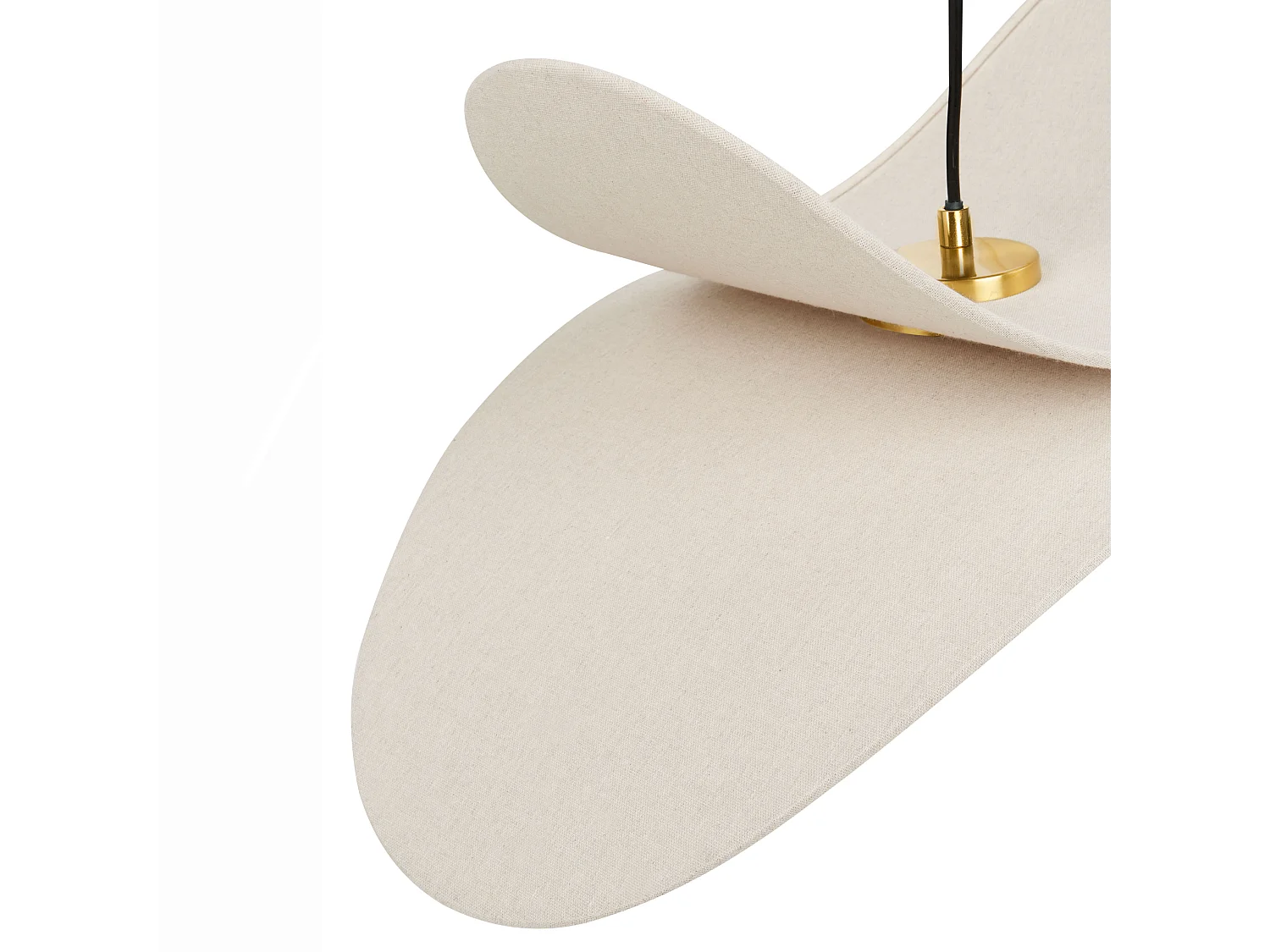 Hängelampe MASCOTA Kunstleinen Beige