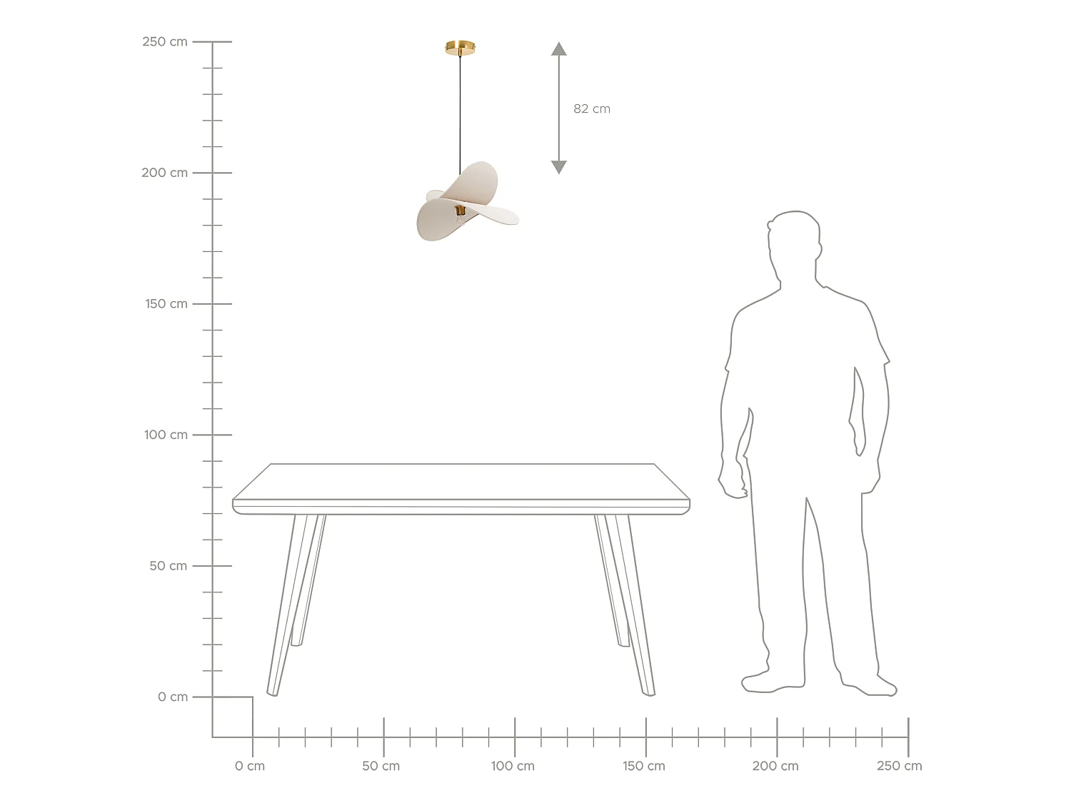 Pendant Lamp MASCOTA Linen Beige