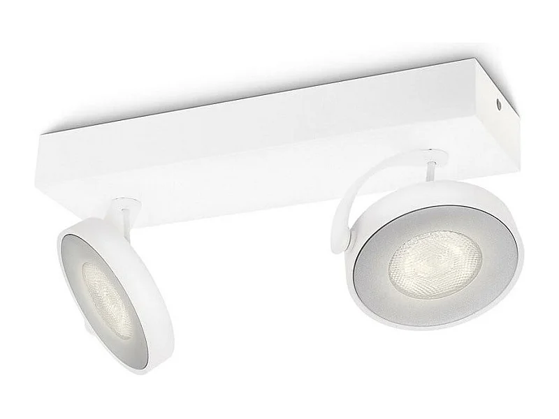Lampada da Soffitto LED Regolabile 2x4.5W Clockwork Bianco