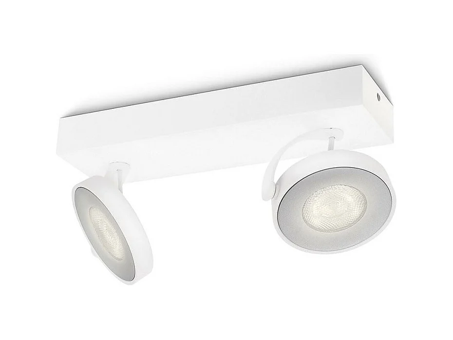 Plafonnier LED Dimmable 2x4.5W  Clockwork Blanc 2700K
