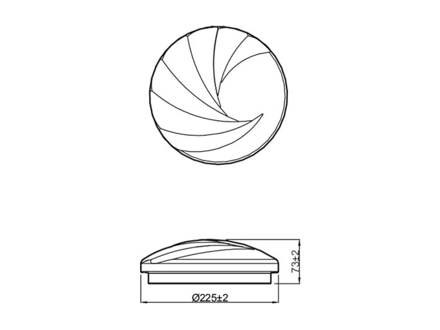 Plafonnier LED  Shell 10W 4000K Blanc neutre