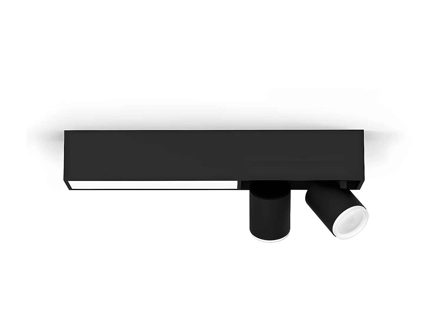 Plafonnier LED White Color Centris GU10 2x5.7W  Hue Noir