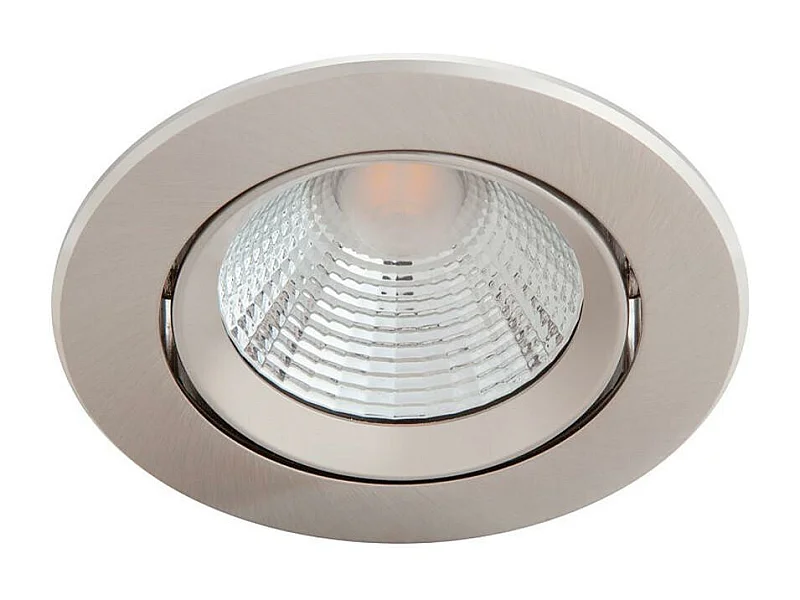 Downlight LED Regolabile 5.5W Sparkle Foro Ø 70 mm Nichel Bianco Caldo 2700K