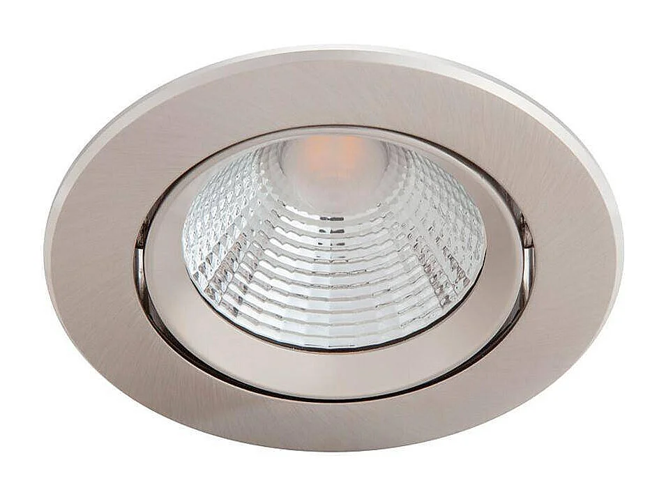 Spot Downlight LED  Dimmable Sparkle 5.5W Coupe Ø 70mm 2700K Nickel Blanc chaud