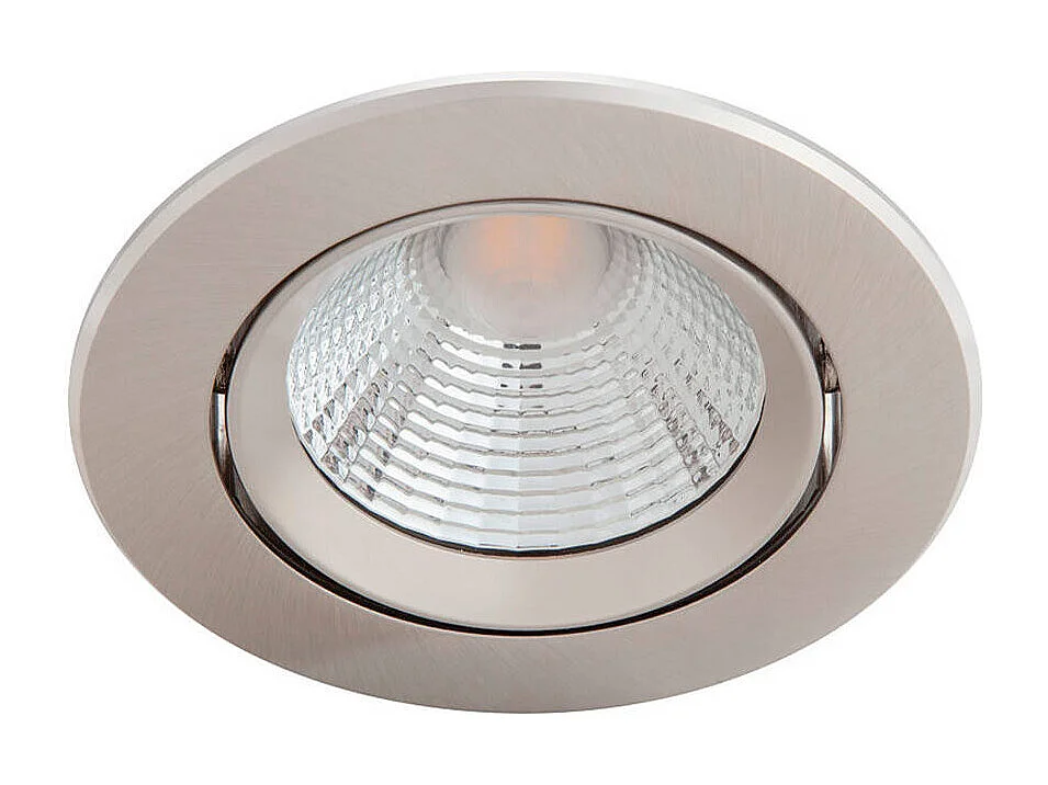 Spot Downlight LED  Dimmable Sparkle 5.5W Coupe Ø 70mm 2700K Nickel Blanc chaud