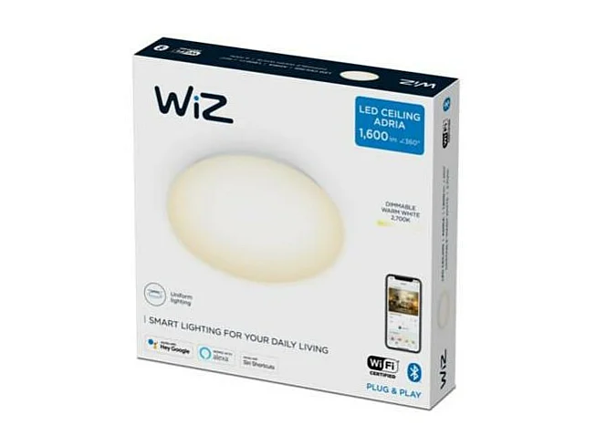 Plafonnier LED Dimmable Smart WiFi+Bluetooth 17W WiZ Adria  2700K Blanc chaud