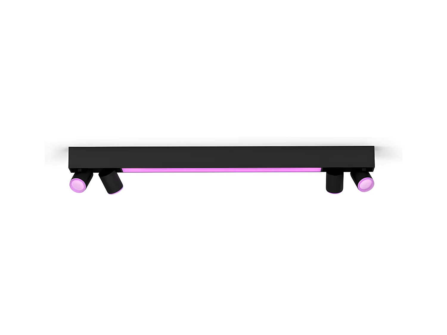 Plafonnier LED White Color Centris GU10 4x5.7W  Hue Noir