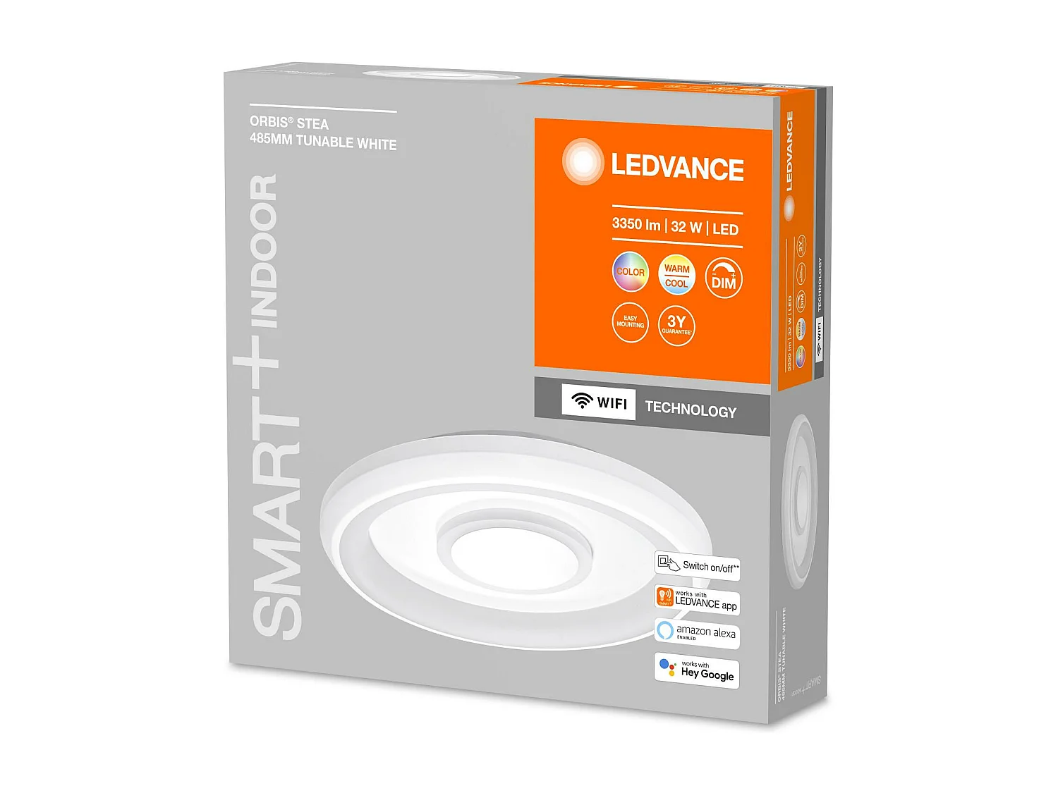 Plafonnier LED Rond Ø485 mm 32W CCT Smart+ WiFi ORBIS Stea 4058075573413 CCT