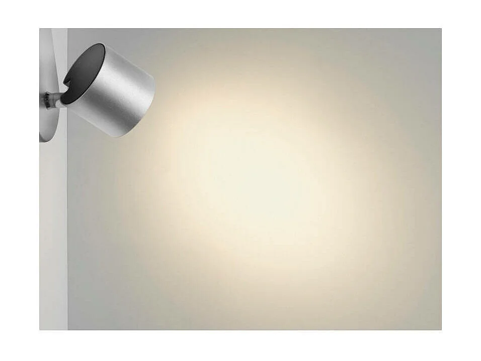 Lampada da Soffitto LED Orientabile con Tre Faretti 3x4.5W Star Argento
