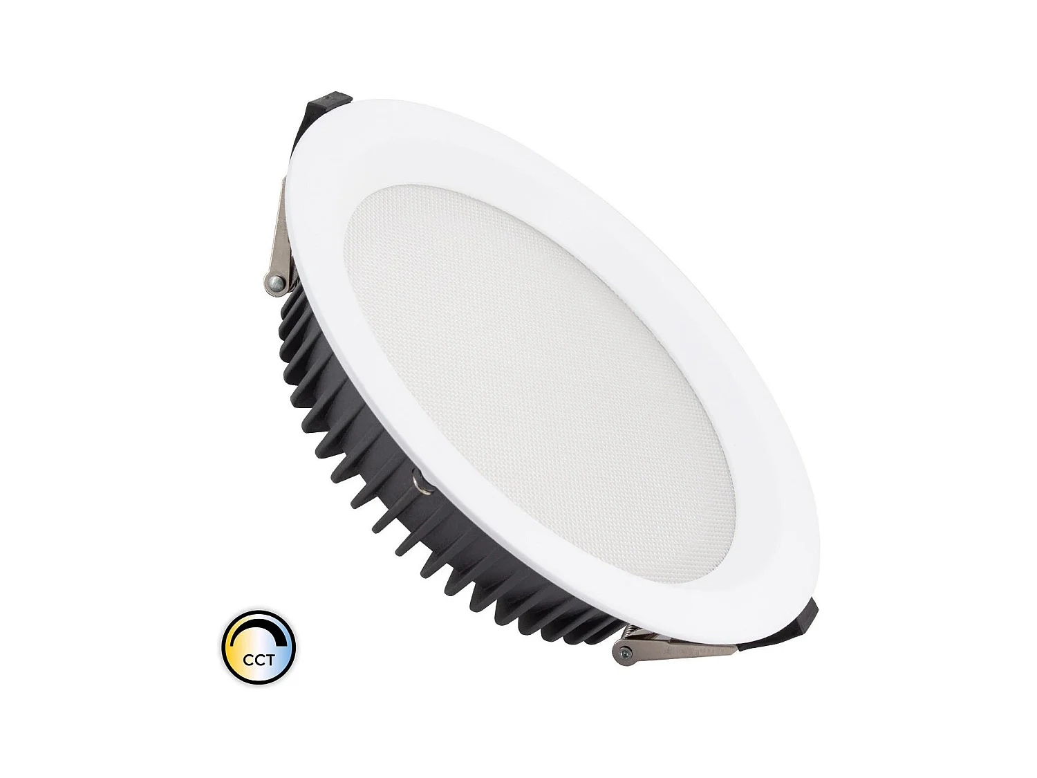 Downlight LED 20W Circular SAMSUNG AERO 130 lm/W Microprismático CCT Seleccionable LIFUD Corte Ø 155 mm Seleccionable (Cálido-Neutro-Frío)