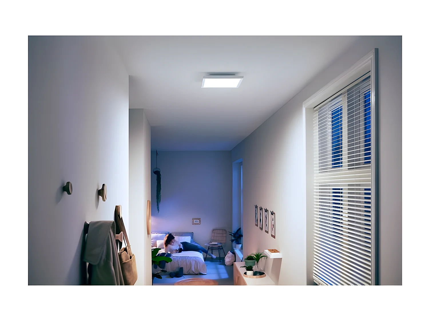 Plafonnier LED CCT Carré White Ambiance Aurelle 46.5W  Hue