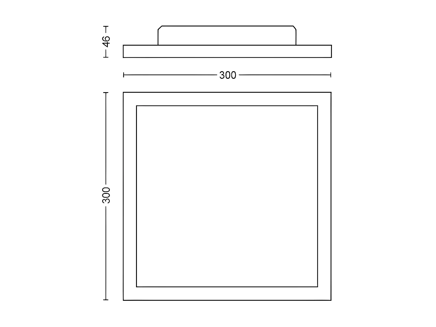 Plafonnier LED CCT Carré White Ambiance Aurelle 46.5W  Hue