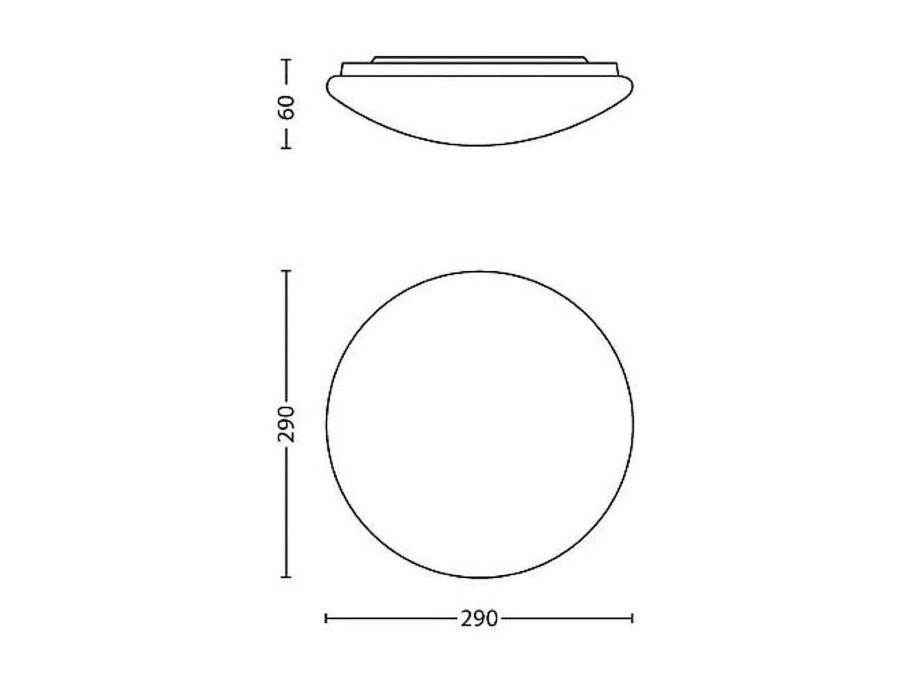 Plafonnier LED  MyLiving Twirly 12W 4000K Blanc neutre