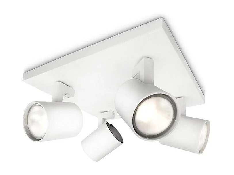 TechBrey Lámpara de Techo 4 Focos PHILIPS Runner