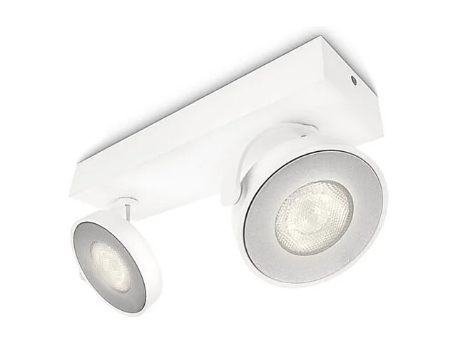 TechBrey Lámpara de Techo LED Regulable WarmGlow 2x4.5W PHILIPS Clockwork