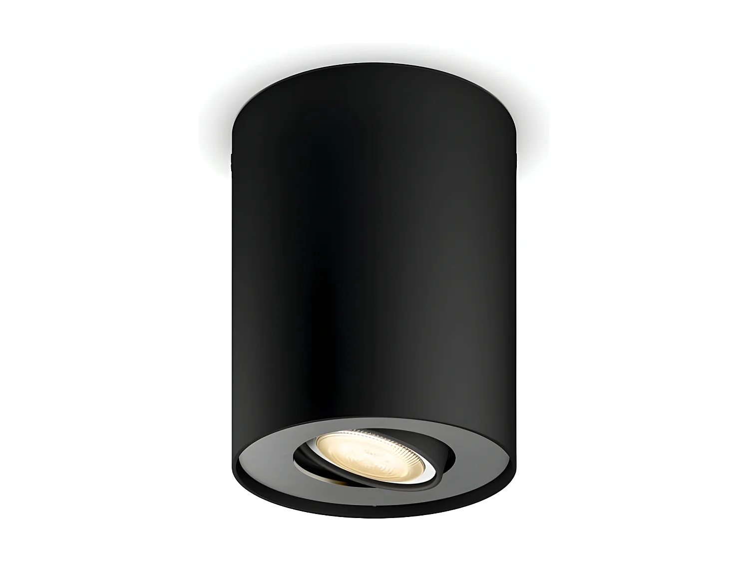 Aplique de Techo White Ambiance GU10 Hue Pillar Simple Negro