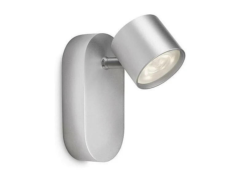 Lampada da Soffitto LED con Un Faretto 4.5W Star Argento