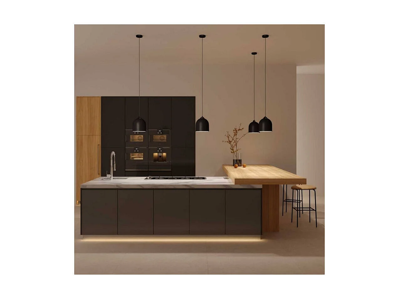 Lampada a Sospensione CREATIVE-CABLES Modello PDM_ Campana M Nero