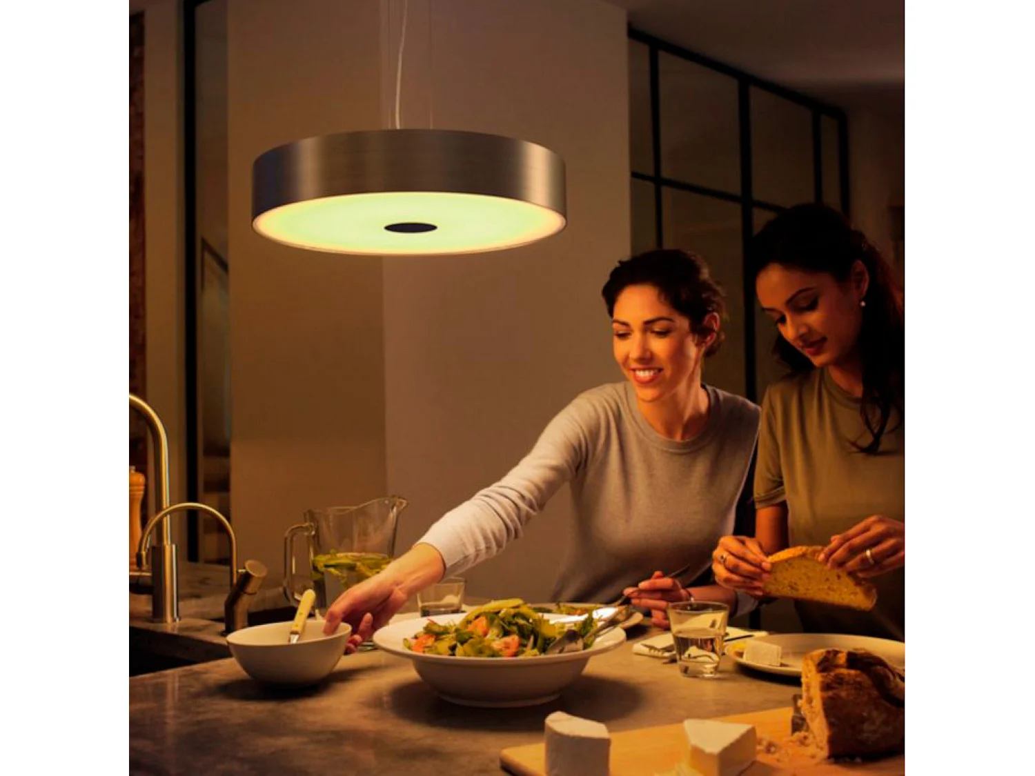 Suspension LED White Ambiance Fair 33.5W  Hue Noir 2200K - 6500K