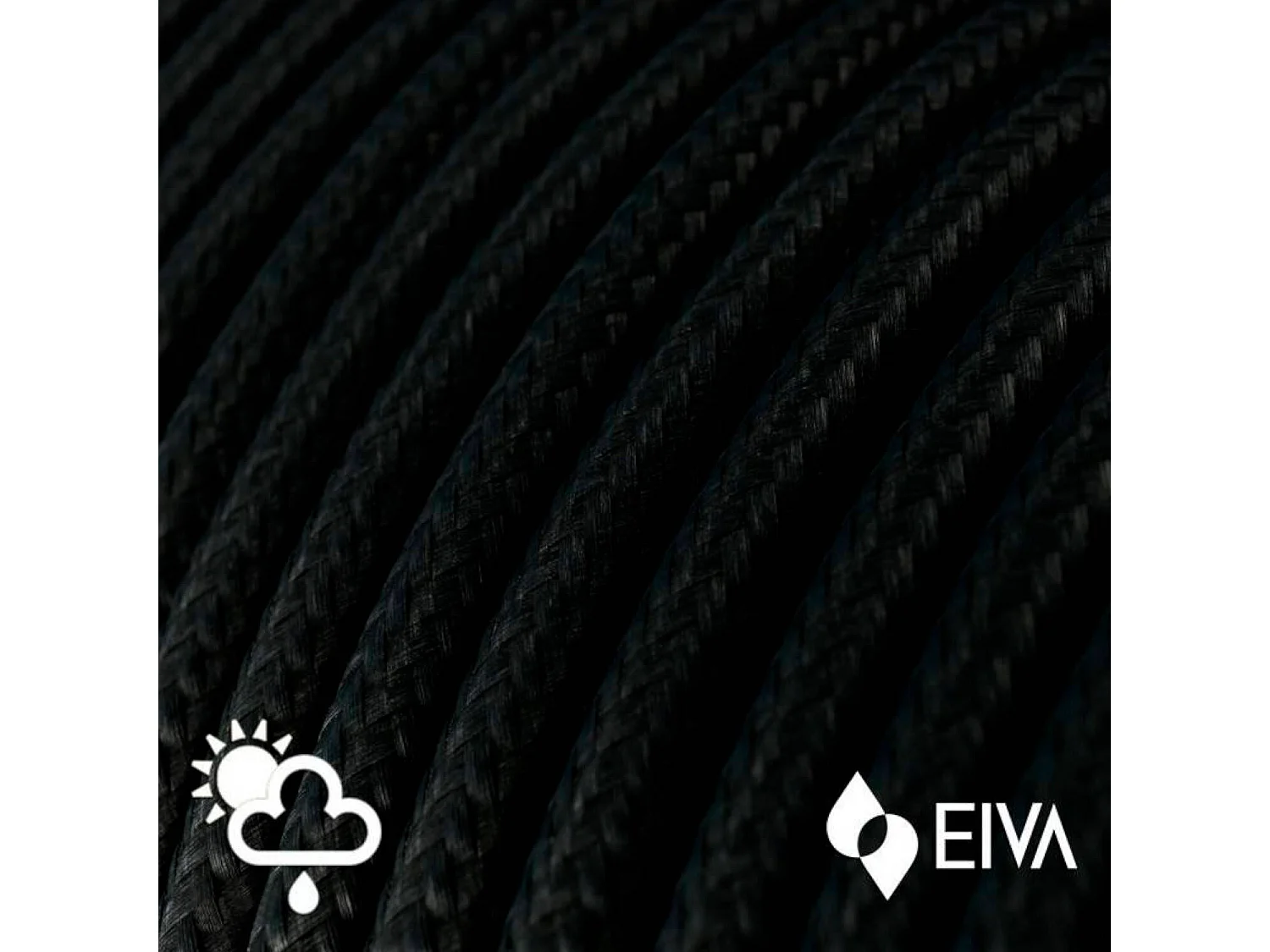 Lampada a Sospensione con Paralume in Aluminio per Esterni IP65 Eiva Elegant PDENE50SM01PAM11VBL CREATIVE-CABLES Nero