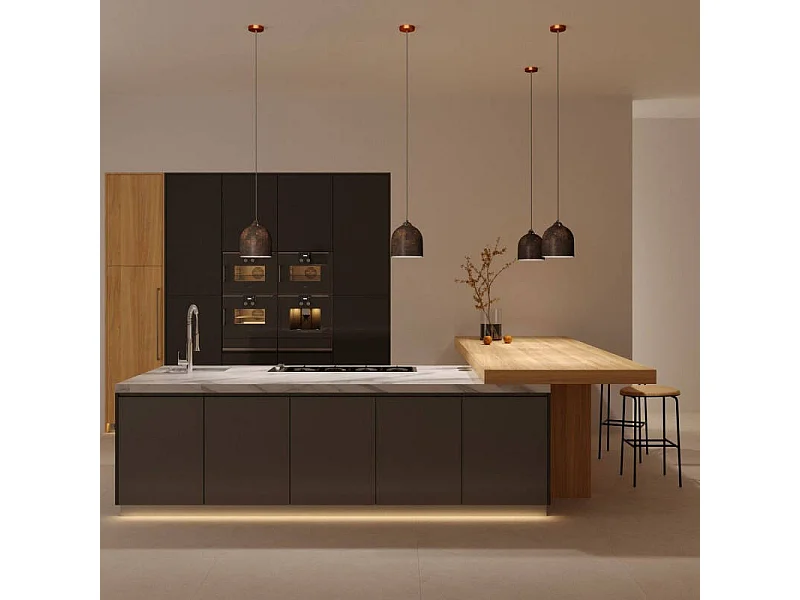 Lampada a Sospensione CREATIVE-CABLES Modello PDM_ Campana M Ossido