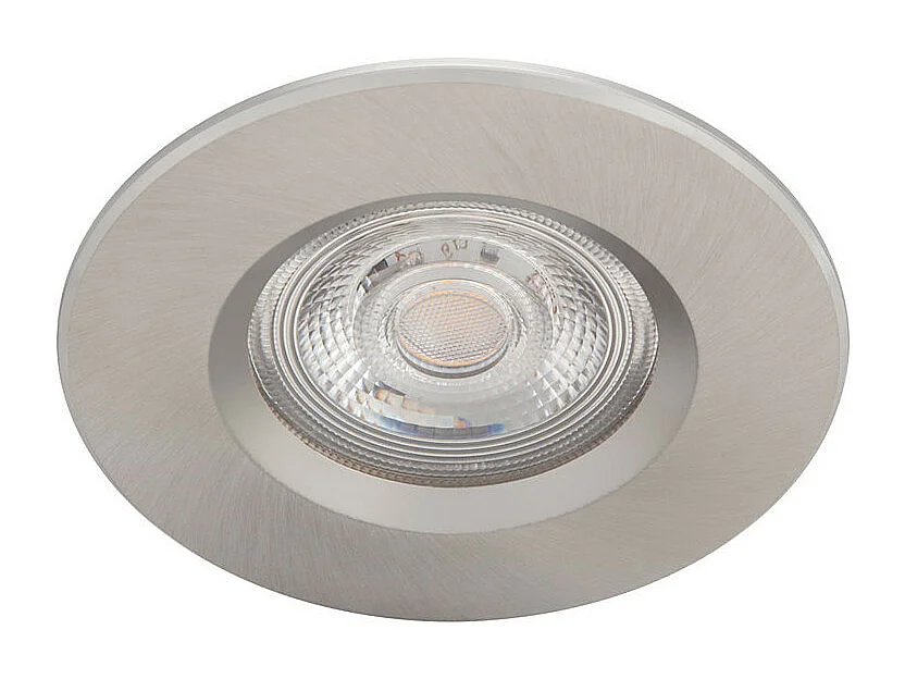 Pack de 3 Spots Downlight LED  Dimmable Dive 5W Coupe Ø 70mm Nickel