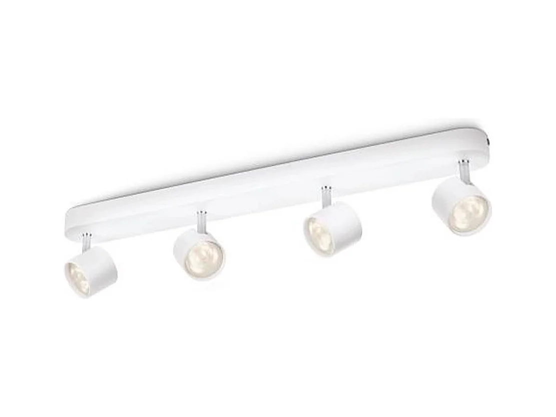 TechBrey Lámpara de Techo LED Regulable con Cuatro Focos 4x4.5W PHILIPS Star