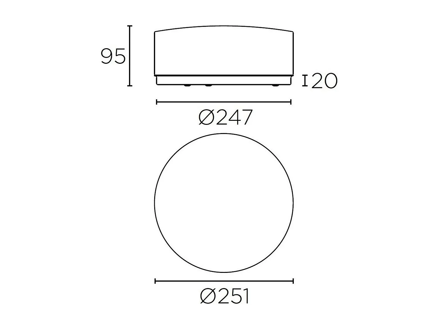 Plafonnier LED Vetro 24W LEDS-C4 05-7387-14-G5  Blanc Chaud 3000K