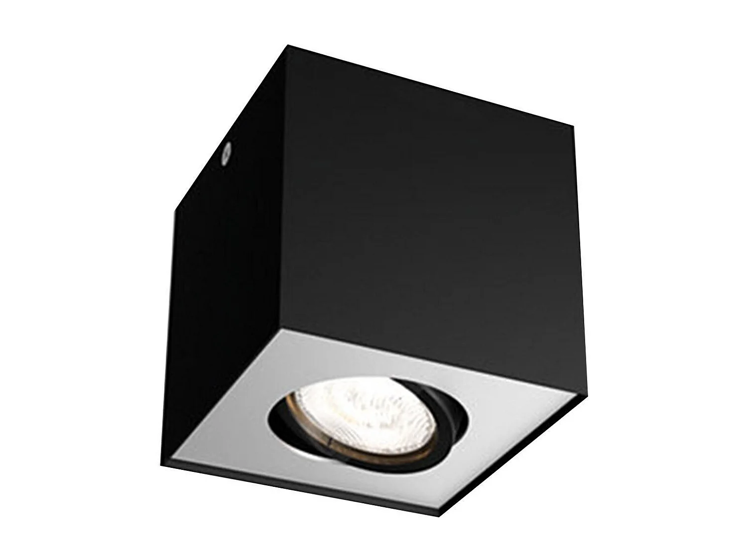 Plafonnier LED  Orientable Dimmable WarmGlow 4.5W Box Noir