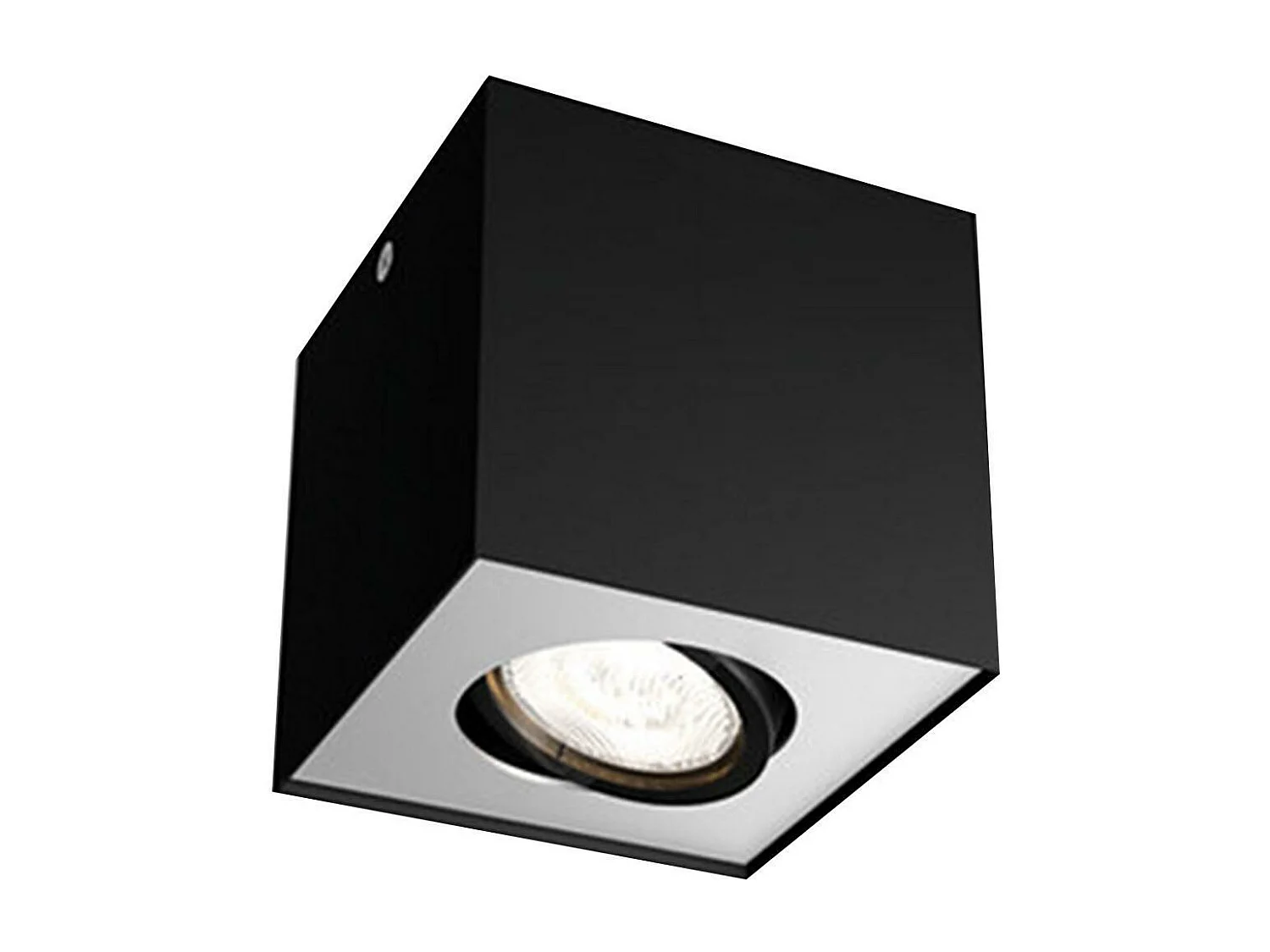 Plafonnier LED  Orientable Dimmable WarmGlow 4.5W Box Noir