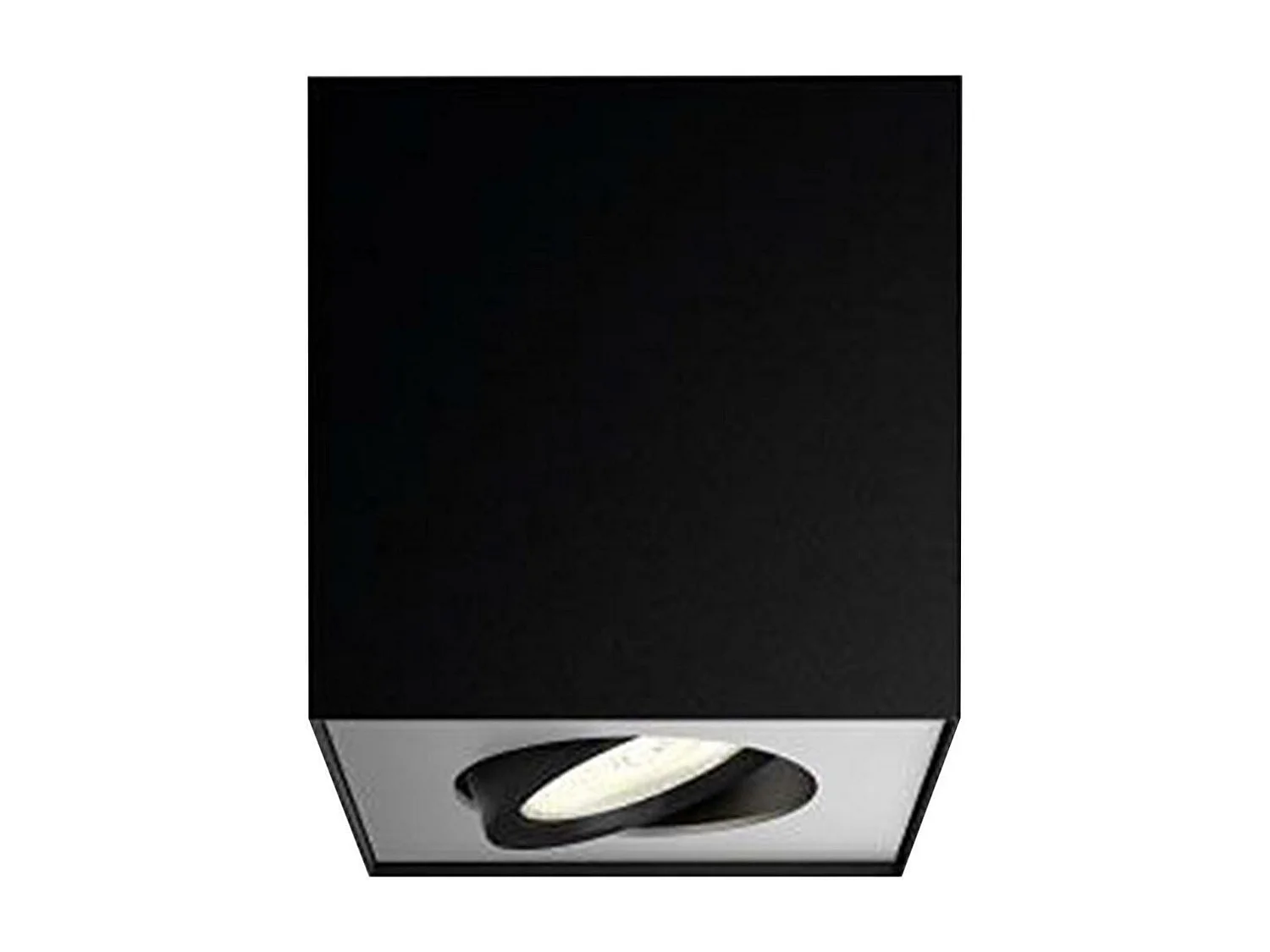 Plafonnier LED  Orientable Dimmable WarmGlow 4.5W Box Noir