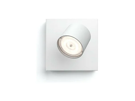 Plafonnier LED Dimmable WarmGlow avec 1 Spot 4.5W  Star Blanc 2200 - 2700K