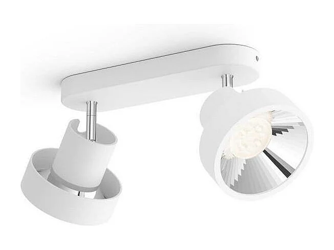 TechBrey Lámpara de Techo LED 2 Focos PHILIPS Bukko 2x4.3W