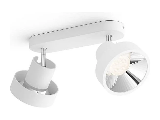 TechBrey Lámpara de Techo LED 2 Focos PHILIPS Bukko 2x4.3W